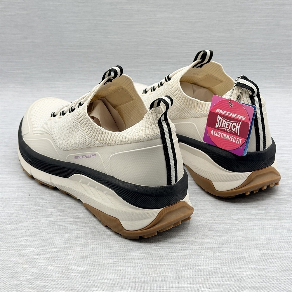 Skechers Switch Back Zenventure Women's 9 Cream Knit Sneakers Trail 180159 - Picture 11 of 11